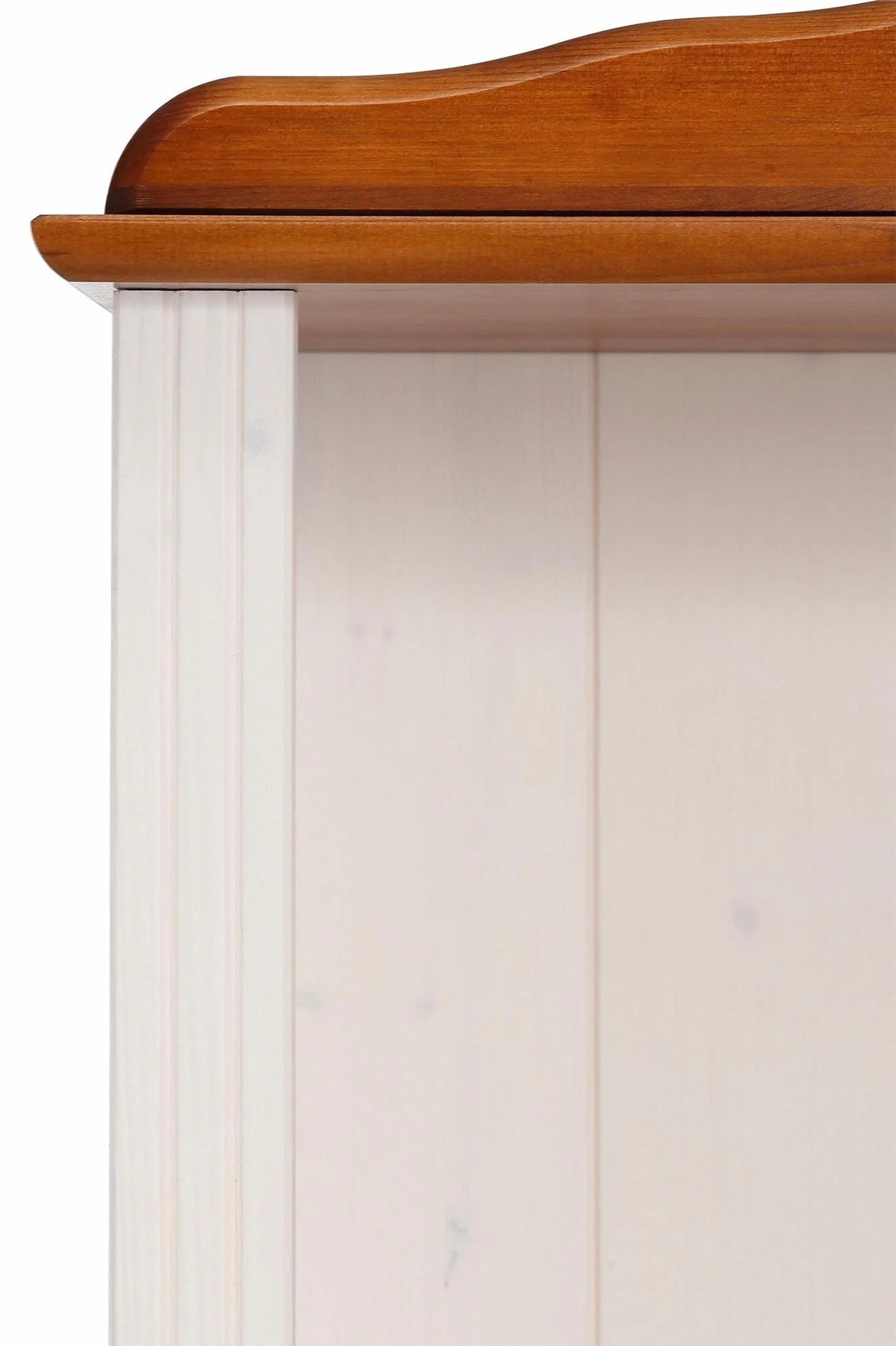 5 Shelf Open Bookcase, White and Honey Z697