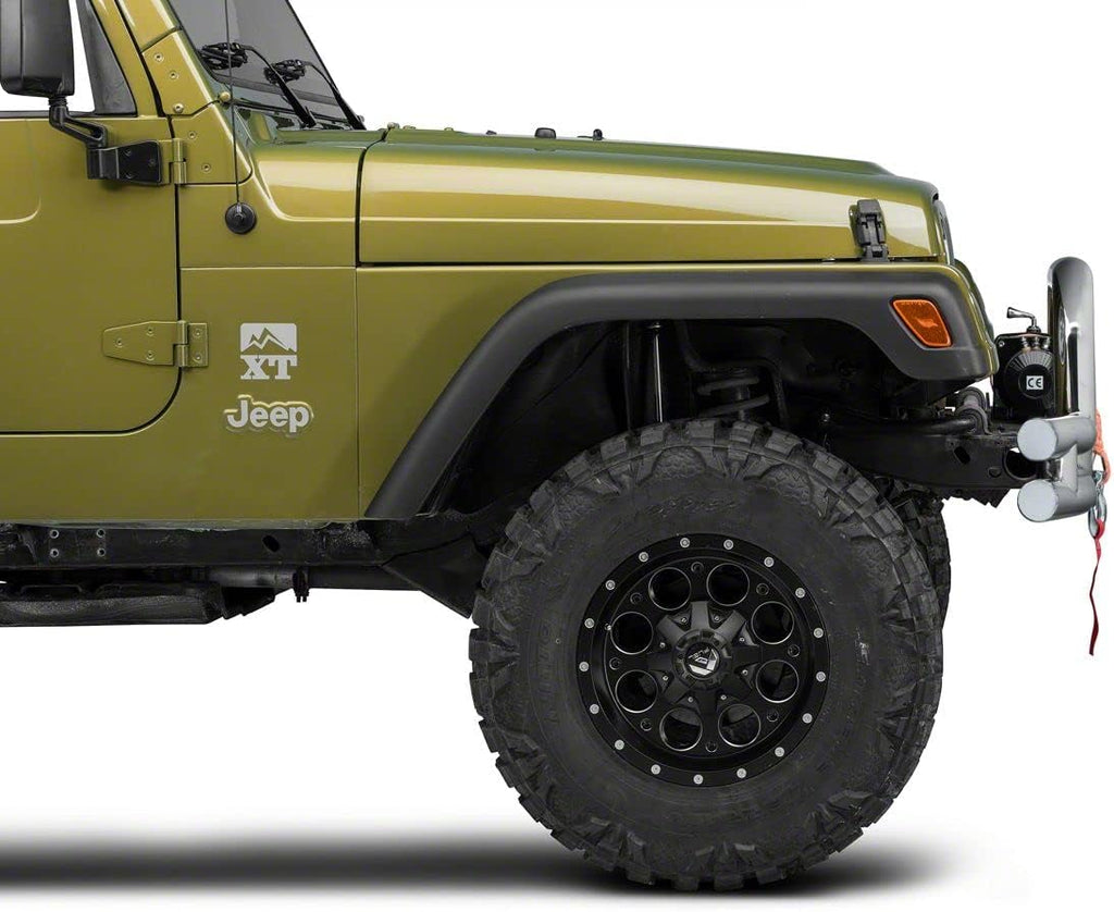 Polished Double Tubular Front Bumper with Winch Cutout O313