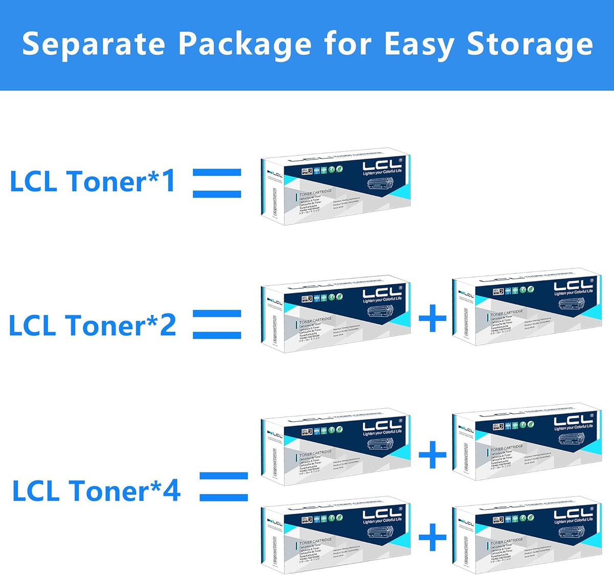 4-Pack Black Cyan Magenta Yellow Toner Cartridge E9566