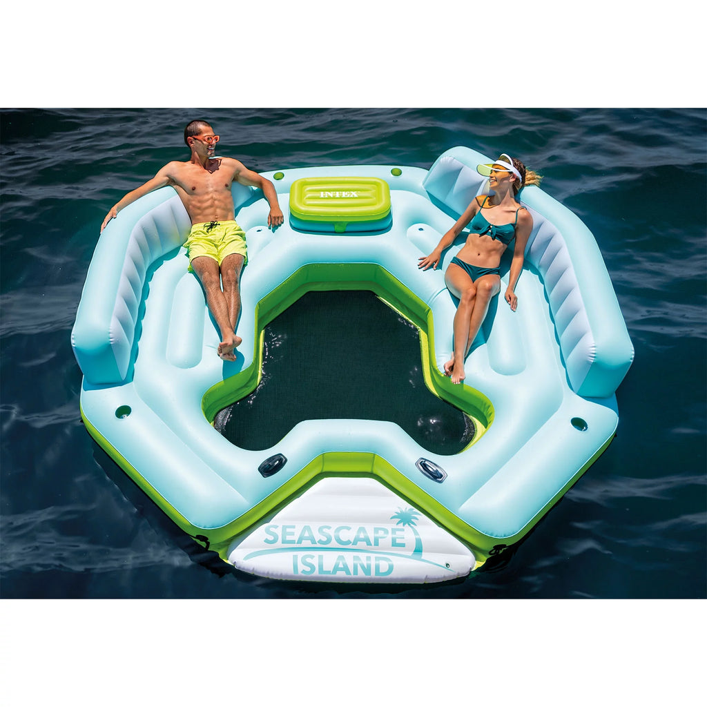 Inflatable Water Lounge with Built In Cooler and Backrests N7526