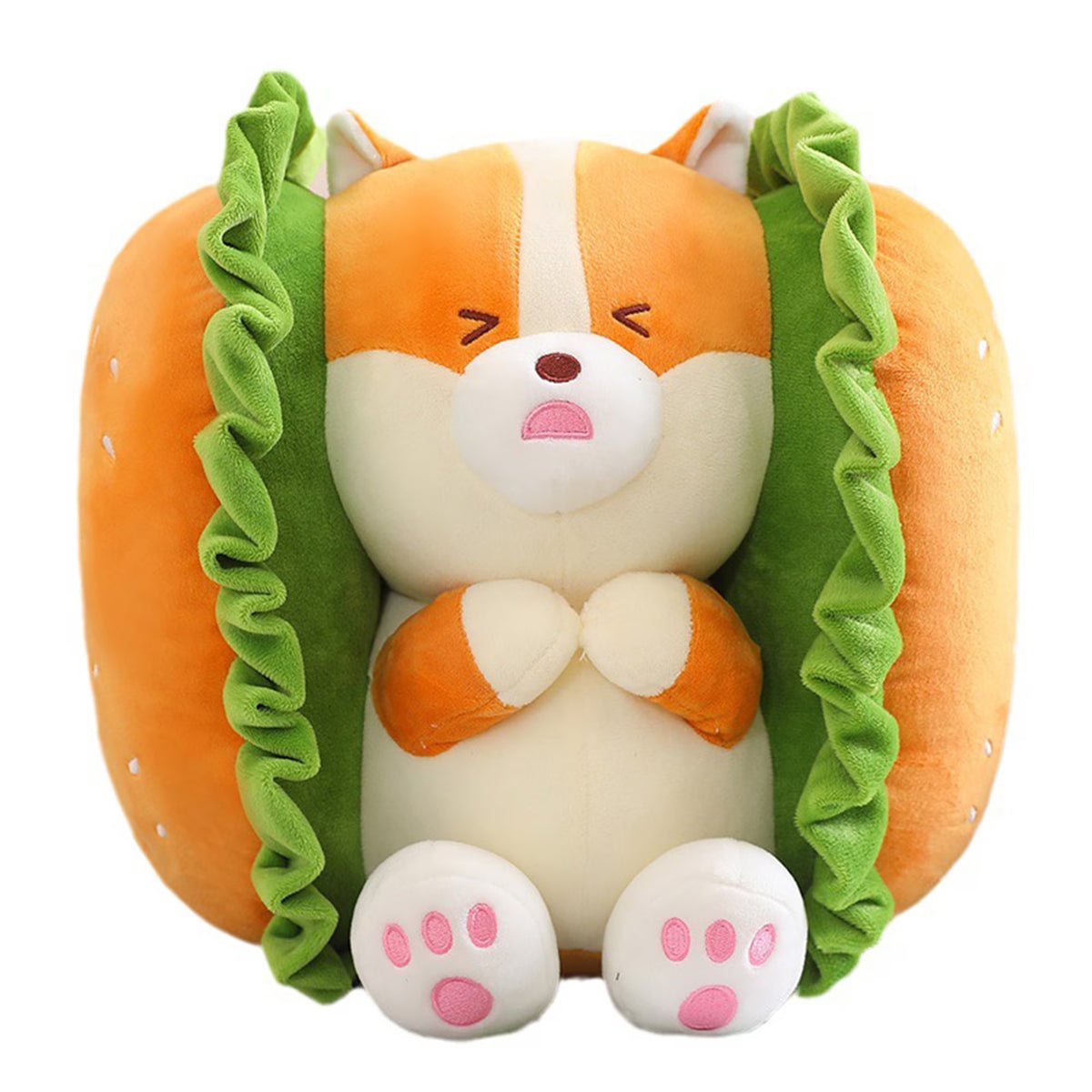 Fuzzy Hamburger Plush Toy T445978