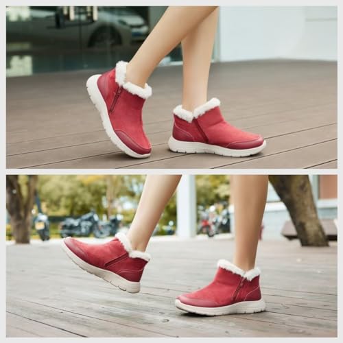 Women's Winter Ankle Fur Lined Boots N191