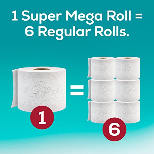 6 Super Mega Rolls Toilet Paper (Pack of 2) Z155