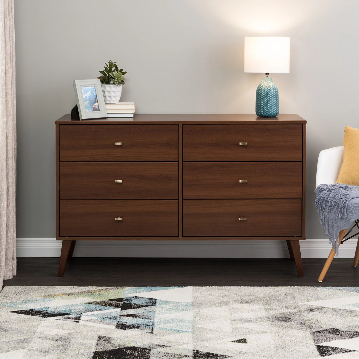 6 Drawer Wooden Dresser W641782