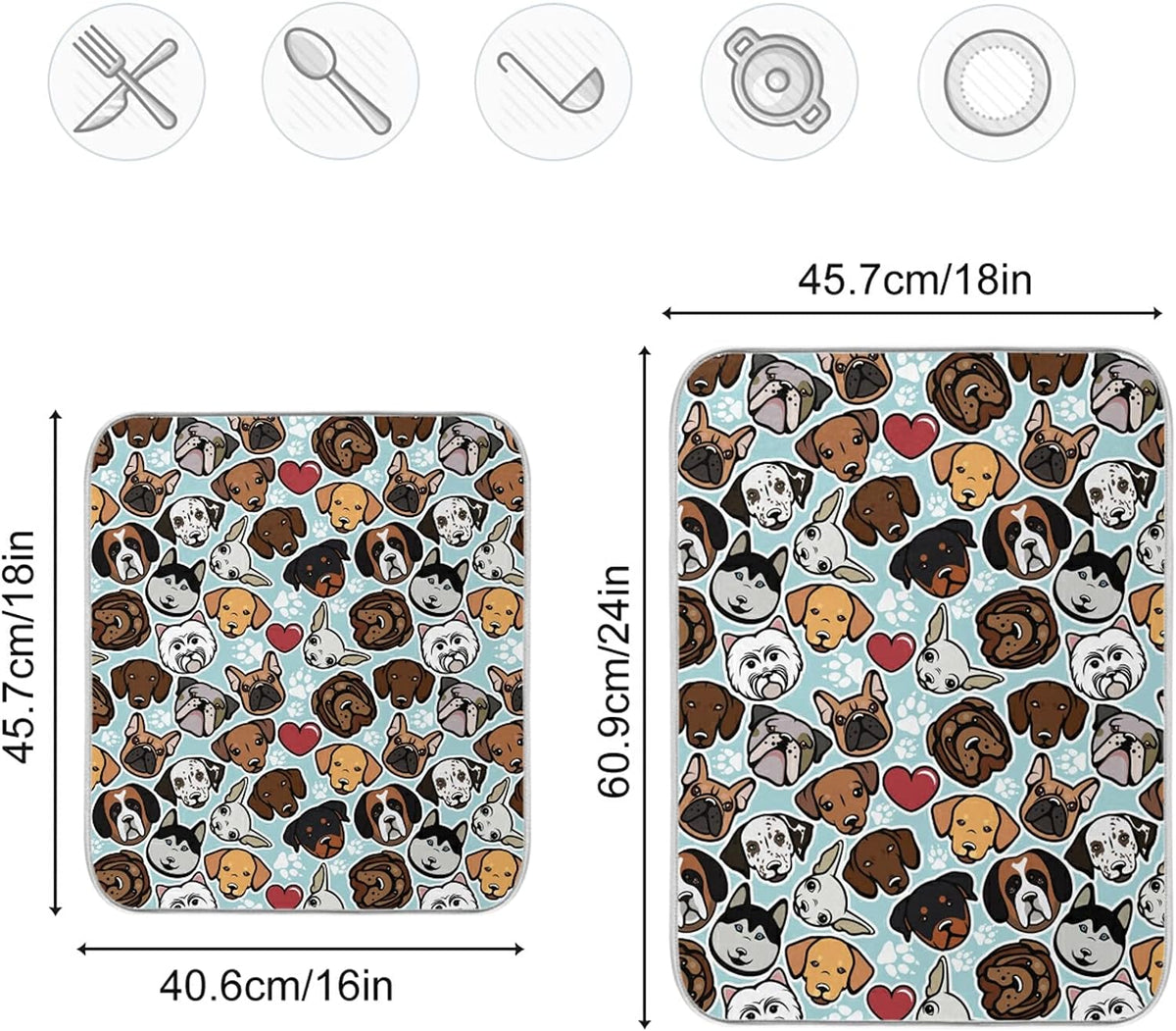 18" × 24" Microfiber Absorbent Drying Mat H460238