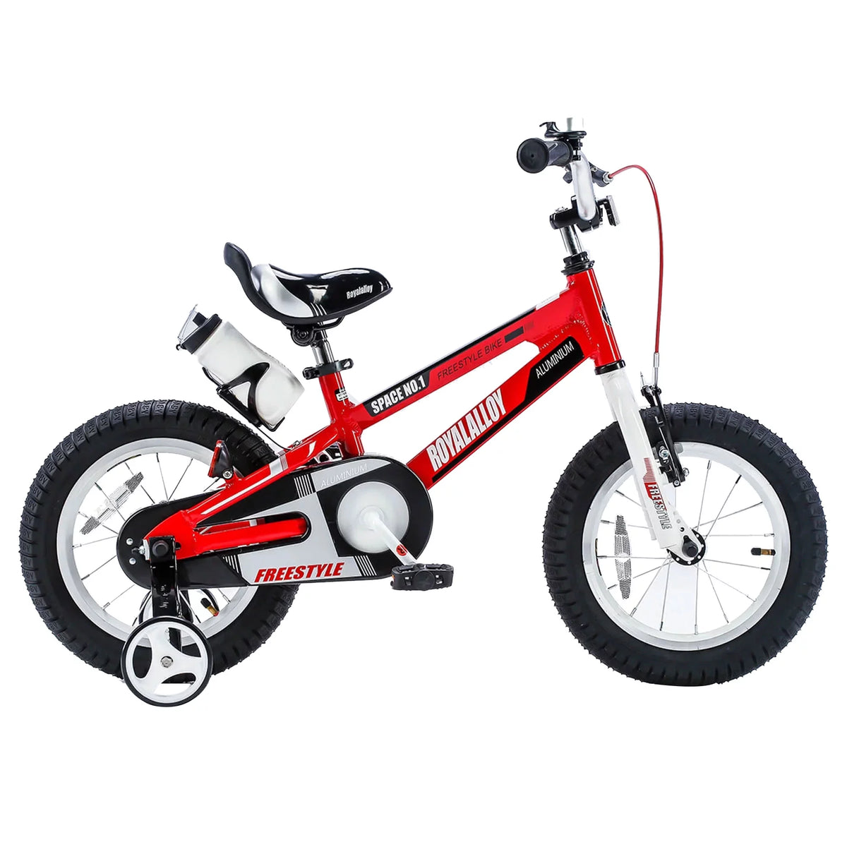 Red Kids Bike with Training Wheels Y4017