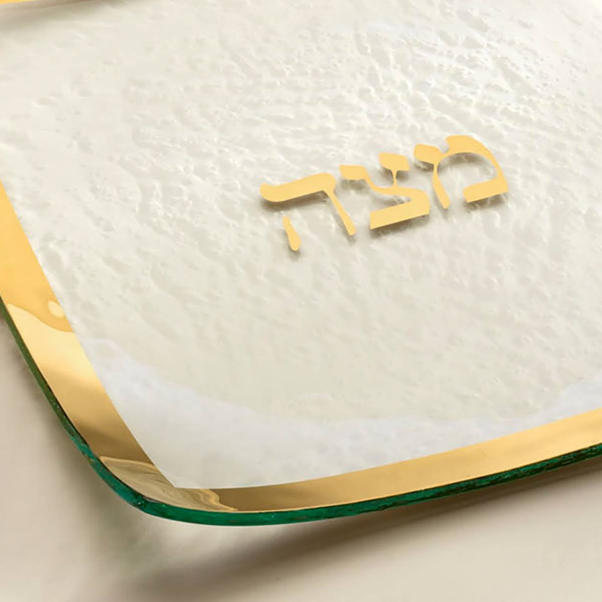 Platinum Square Matza Plate K7362