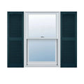 Midnight Blue Vinyl Open Louver Shutters Q45671