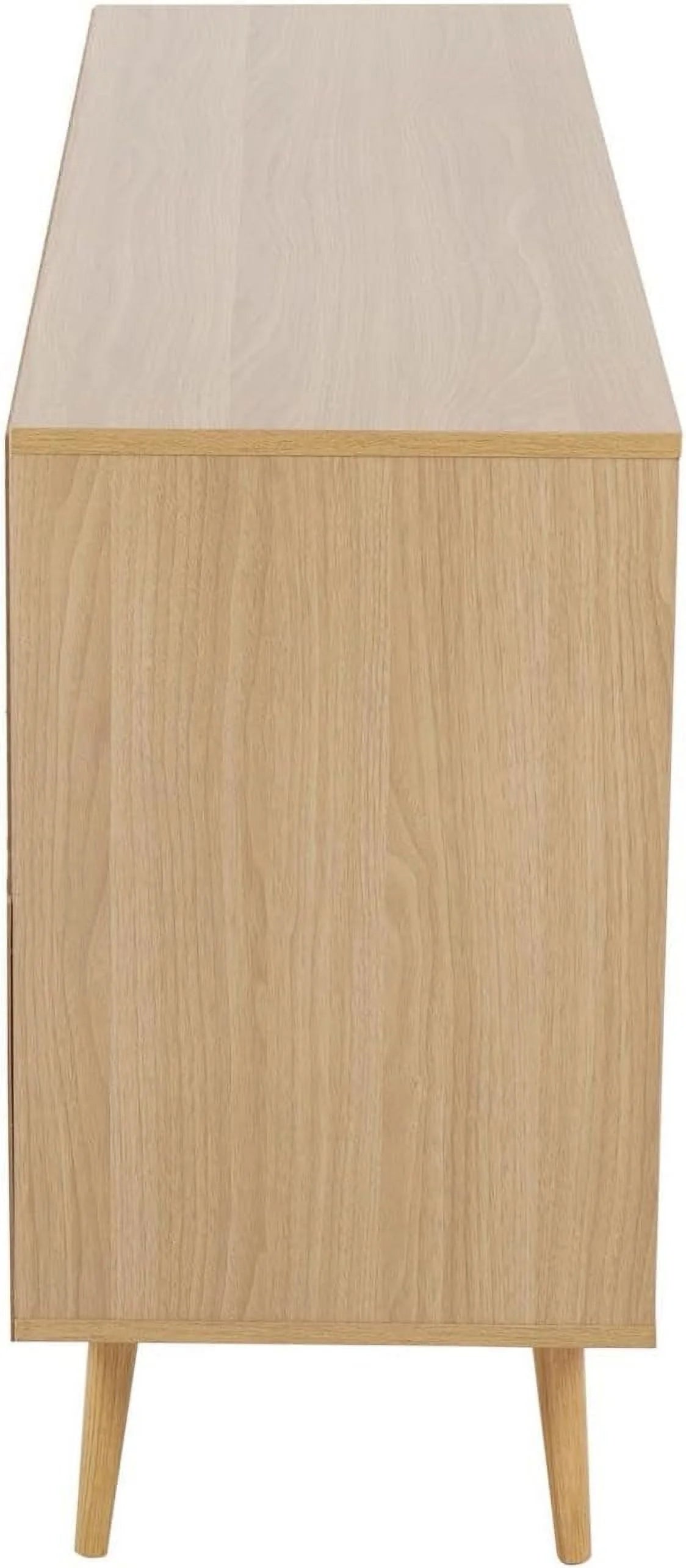 Contemporary Natural Wood and White Wood Sideboard U280399