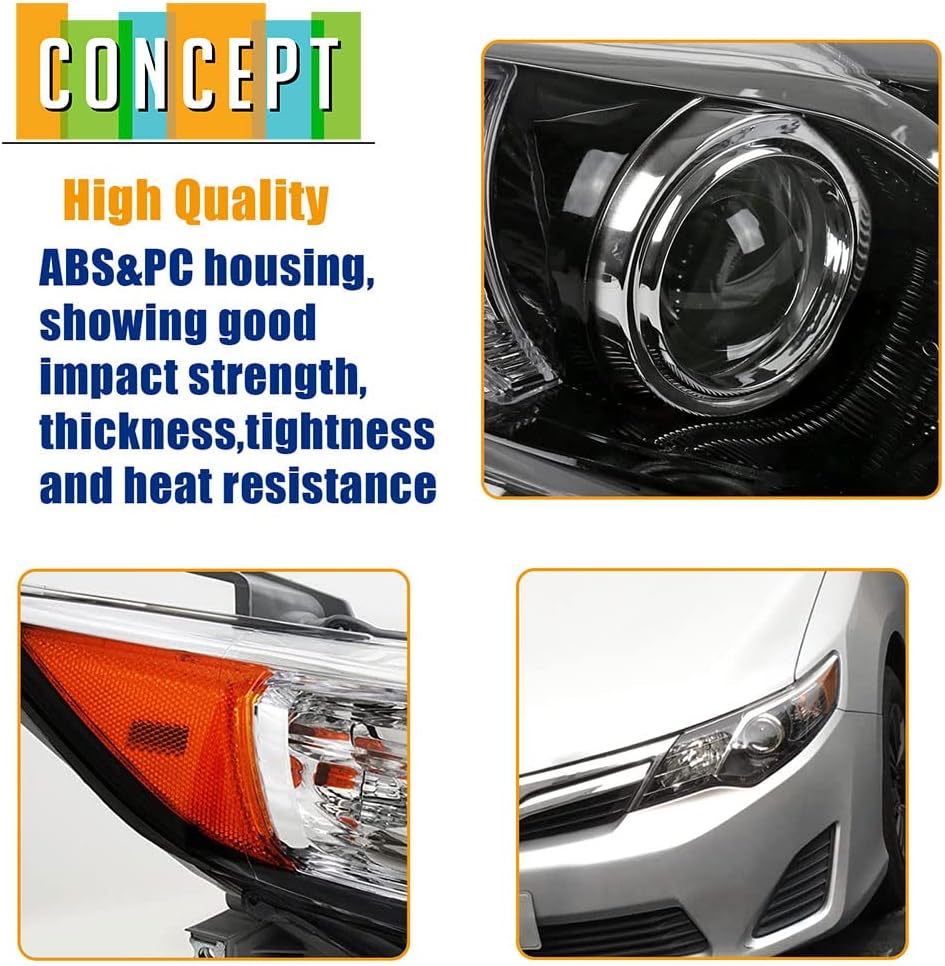Black Projector Headlights L358