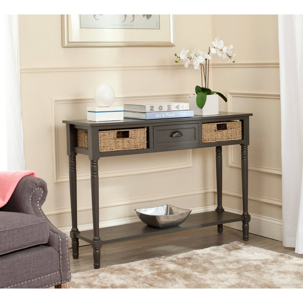 Wicker Console Table with Storage U54950