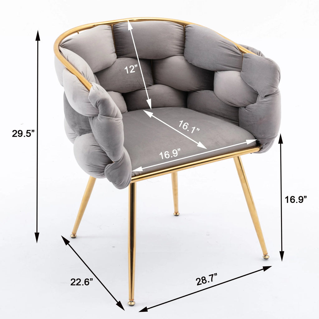 Gray Velvet Chair E816