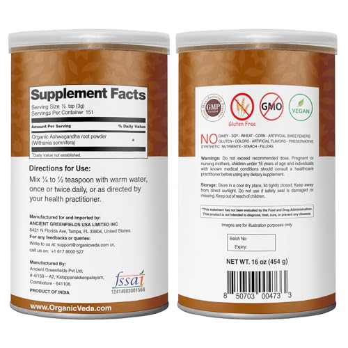 16oz Ashwagandha Root Powder Q104