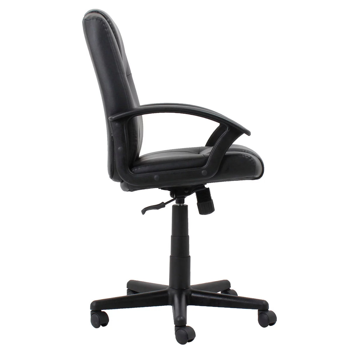 Black Bonded Leather Mid Back Executive Chair H29551