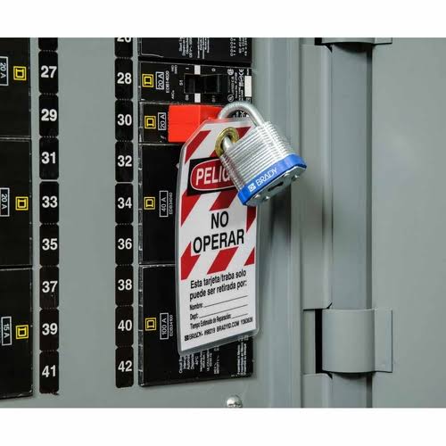 Keyed Padlock, 1-5/16x22w, pk6 E360