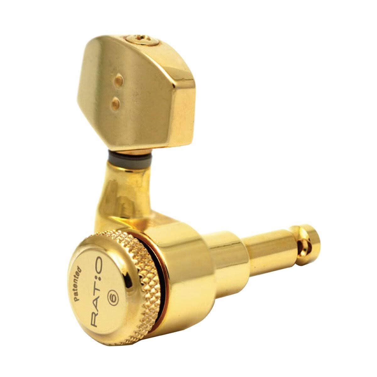Ratio Electric Locking Tuners 3x3 Gold N683800