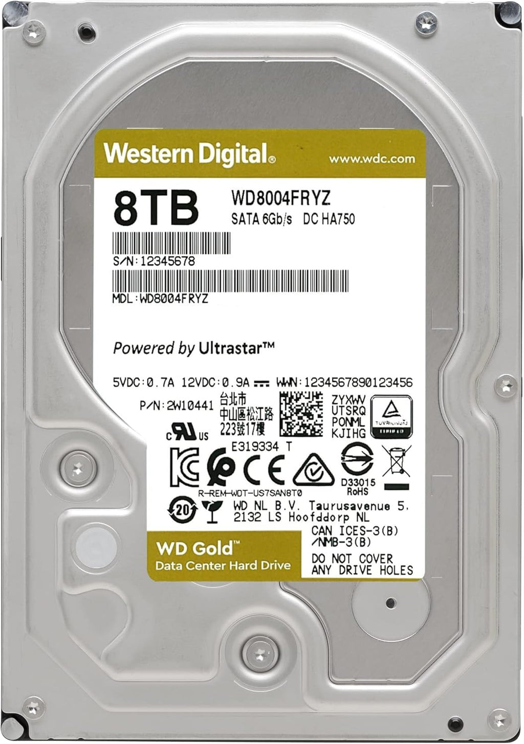 8TB 7200 RPM SATA 6 Gb/s Internal Hard Drive I608