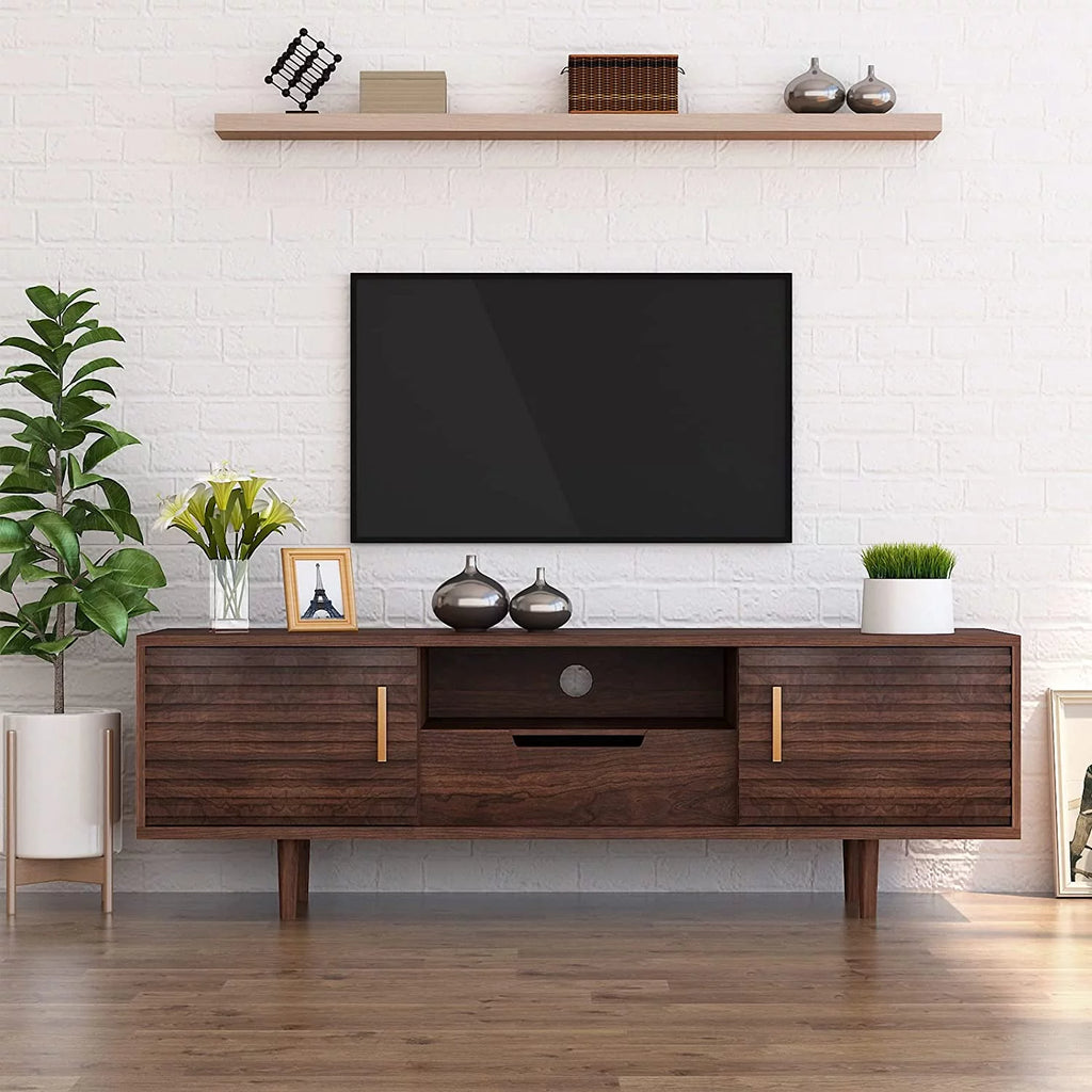 Mid-Century Modern TV Stand Media Console Cabinet B5463