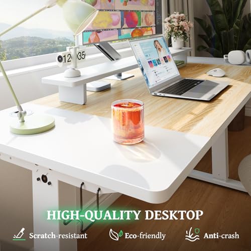 Electric Standing Desk 48 x 24 Inch with Cable Management D6762