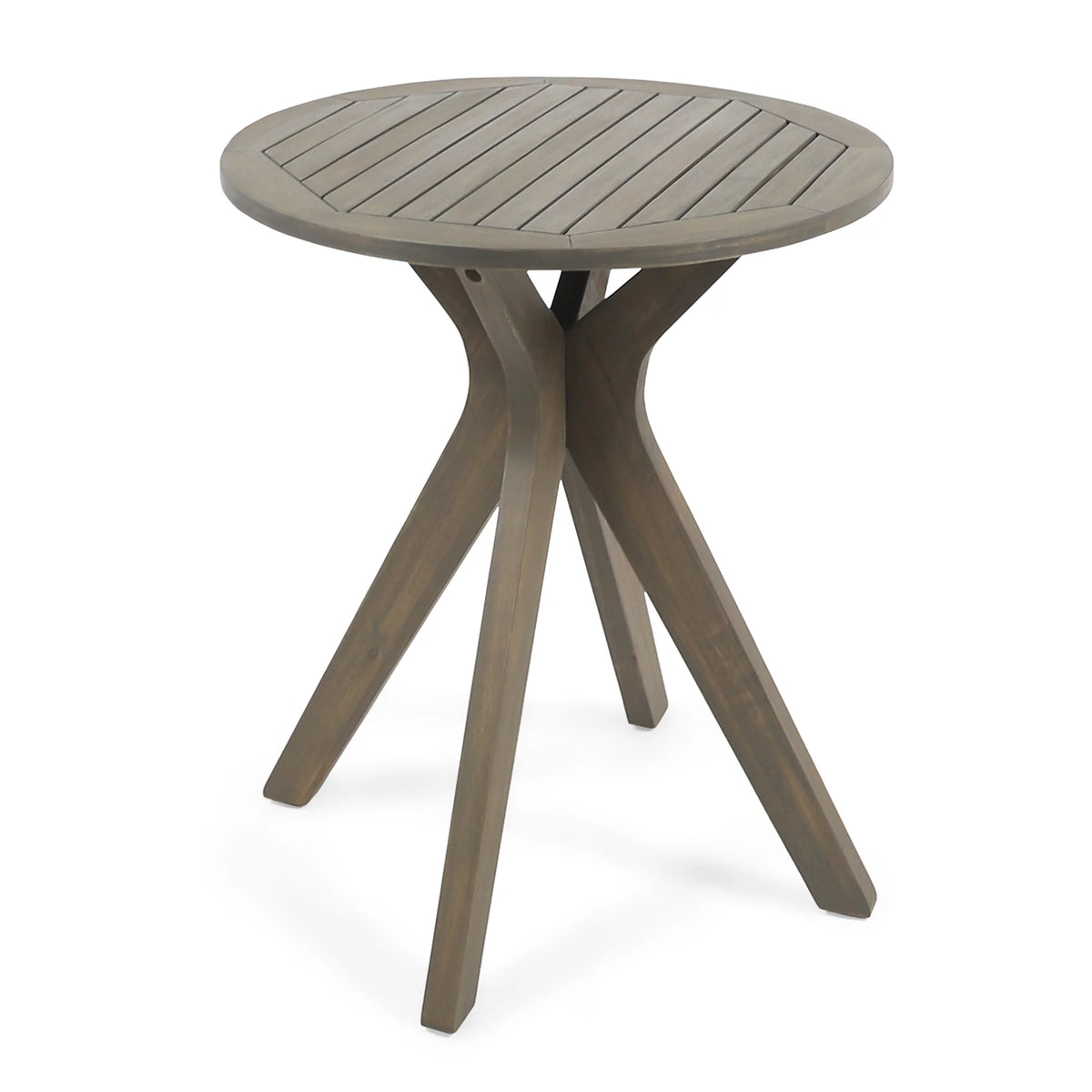 Round Wooden Patio Dining Table Y259