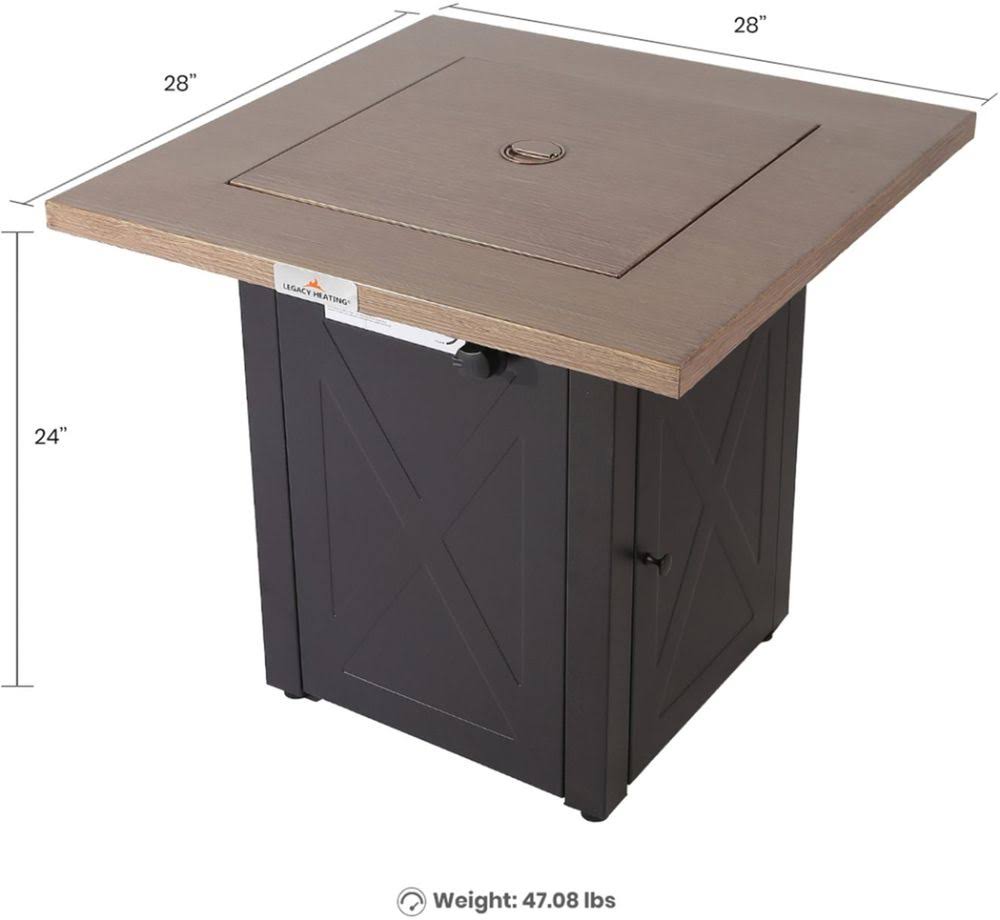 28-Inch Square Fire Table S262485