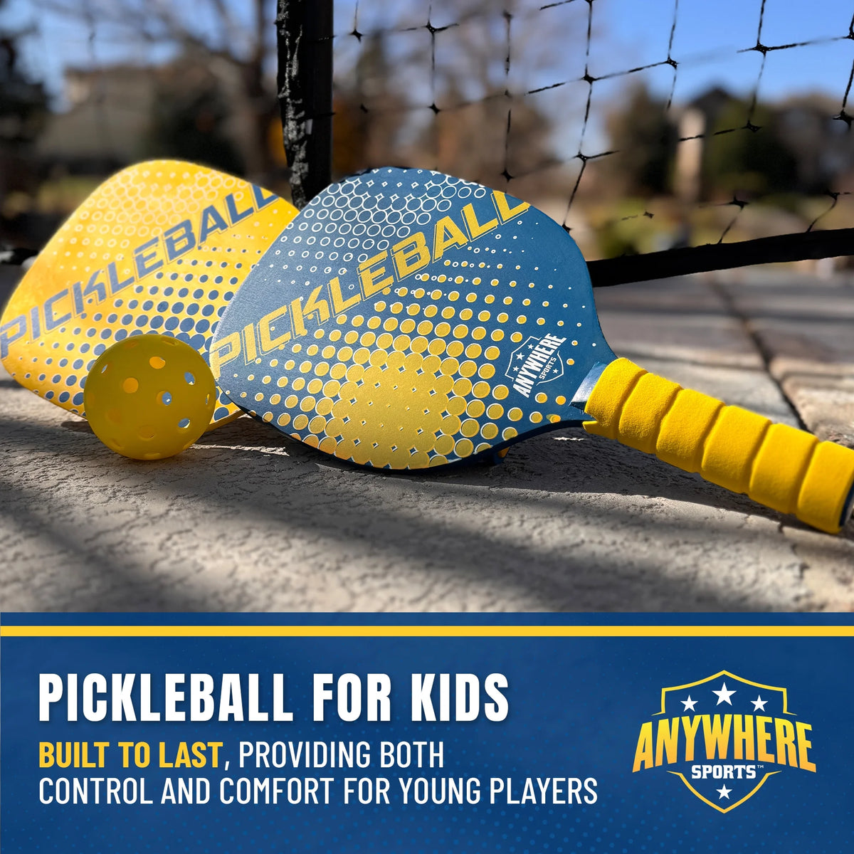 Youth Pickleball Set with Net, Paddles, and Balls Z303238