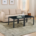Glass Coffee Table Set of 2 Black S63676