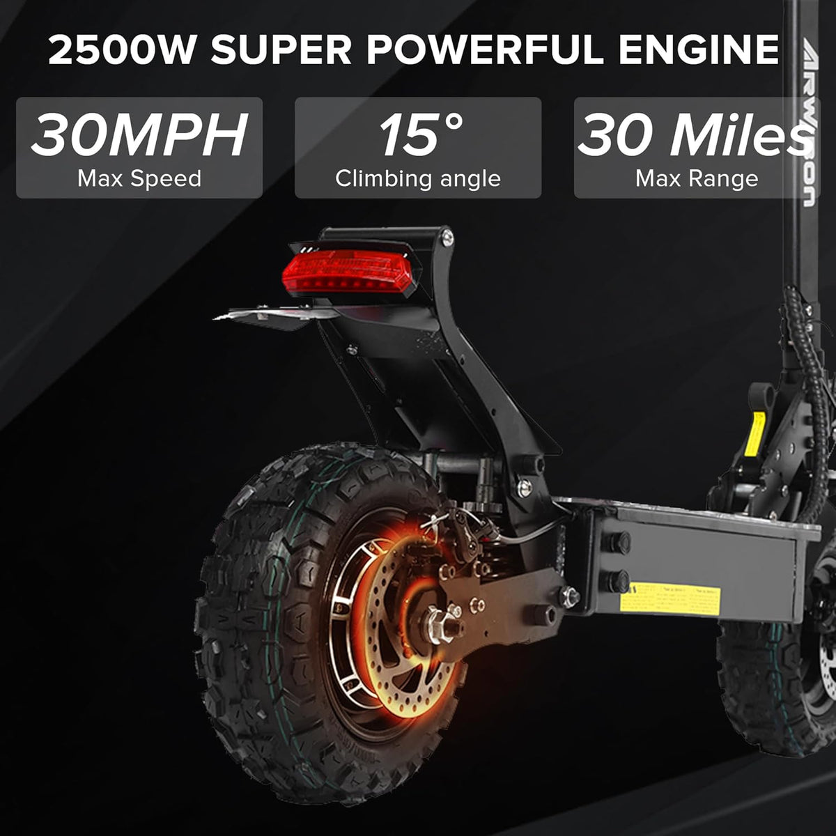 2500W 11 inch Pneumatic Tire Foldable Electric Scooter F23427