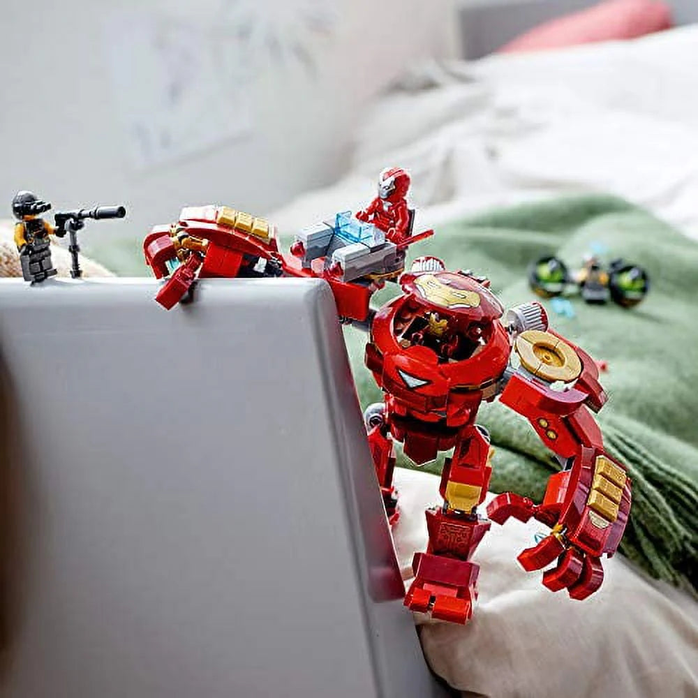 LEGO Marvel Avengers Iron Man Hulkbuster Versus A.I.M. Agent 76164, Interactive Brick-Build Playset with Minifigures (456 Pieces) J67549