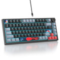 Black 82-Key Compact Wired RGB Mechanical Gaming Keyboard Q3704