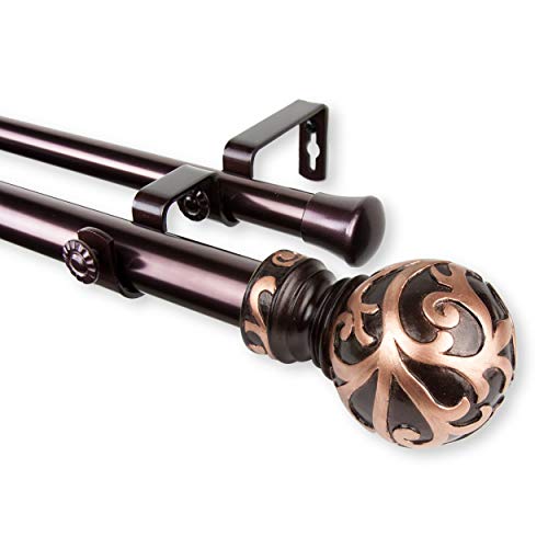 1" Gold Double Curtain Rod C927896