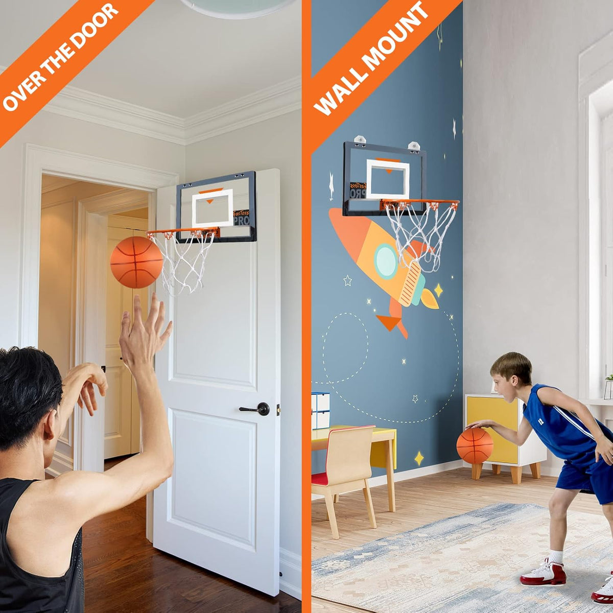 Transparent Mini Basketball Hoop K19401