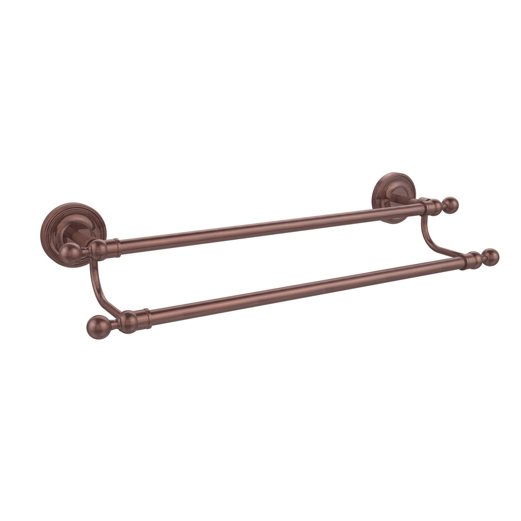 Antique Copper 36 inch Double Towel Bar Q2713