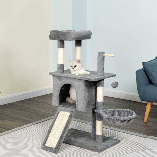 38in Three Level Cat Tree Tower E927545