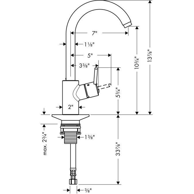 Chrome Kitchen Faucet N650