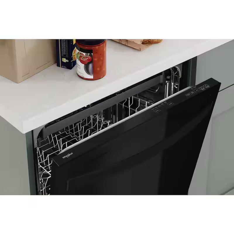 Black Built-In Dishwasher with Third Level Rack J542