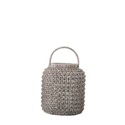 Woven Water Hyacinth Lantern G8918