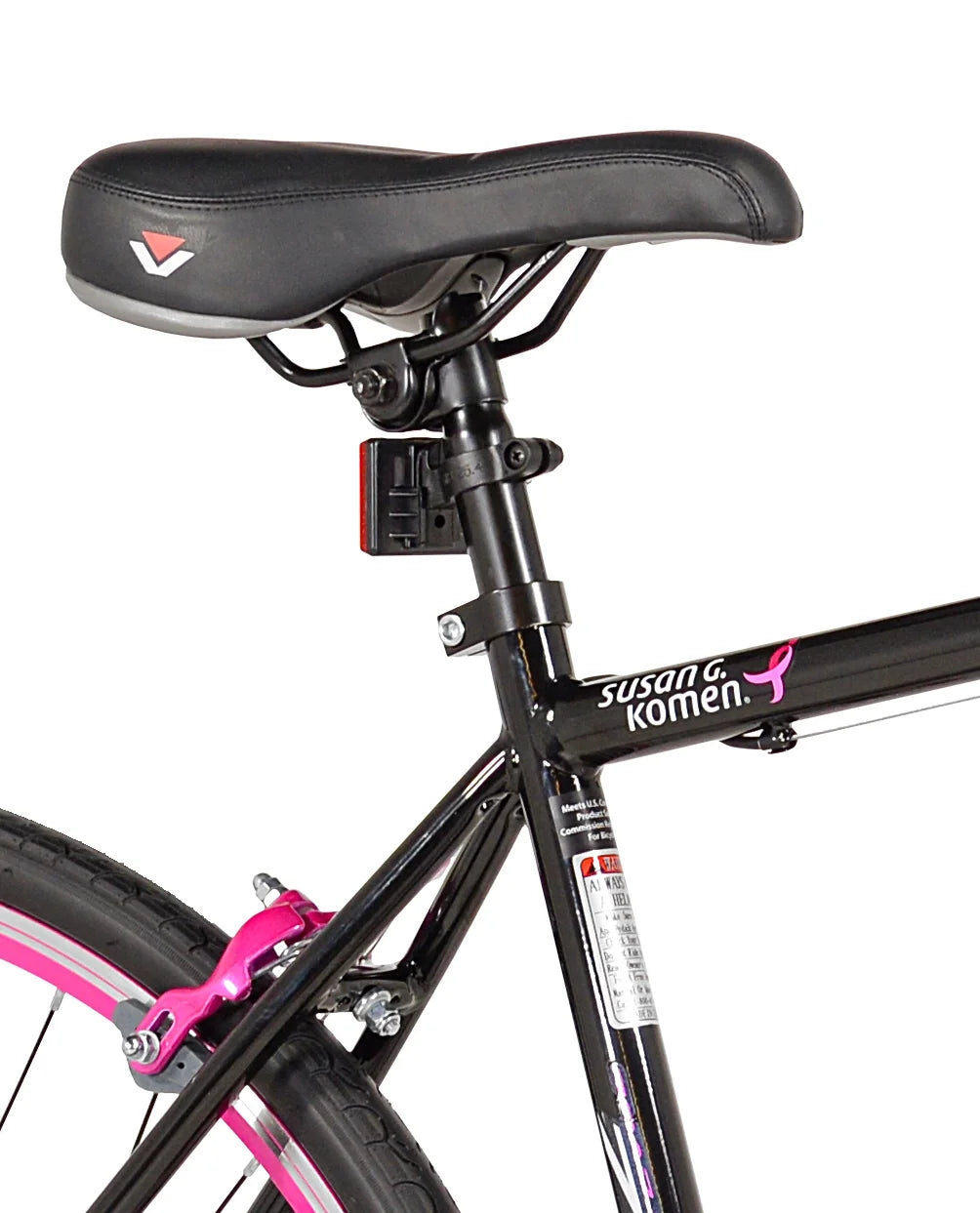 700c Women's Road Bike, Pink and Black P98555