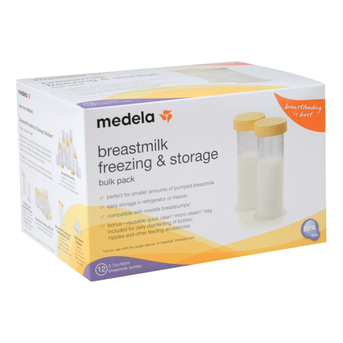 Breast Milk Storage Bottle, 2.7-ounce capacity D527152