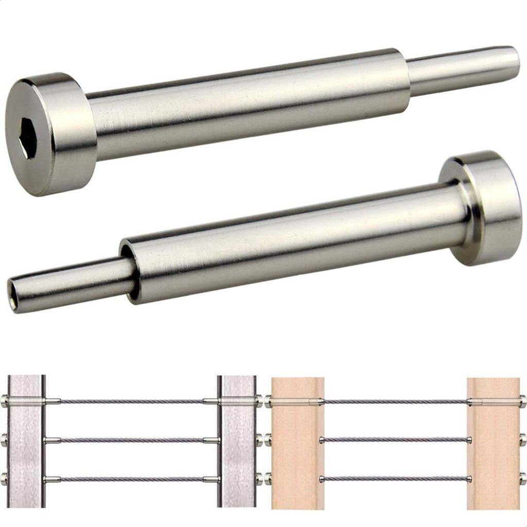 20 Pcs 1/8 Invisible Turnbuckle Kit, T316 Stainless Steel Cable Railing Hardware Kit B503