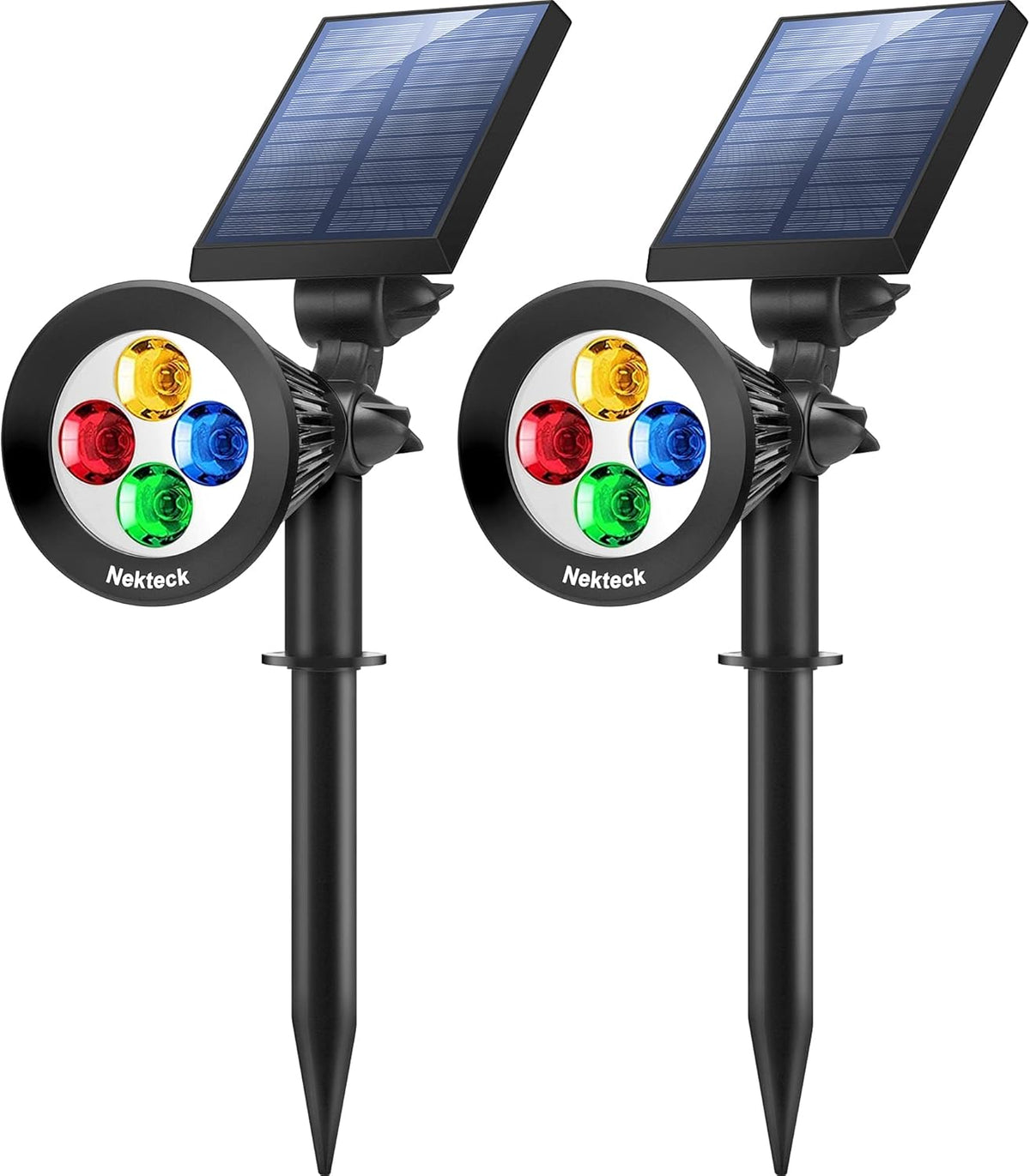 6 Pack Warm White Solar Spot Lights U903