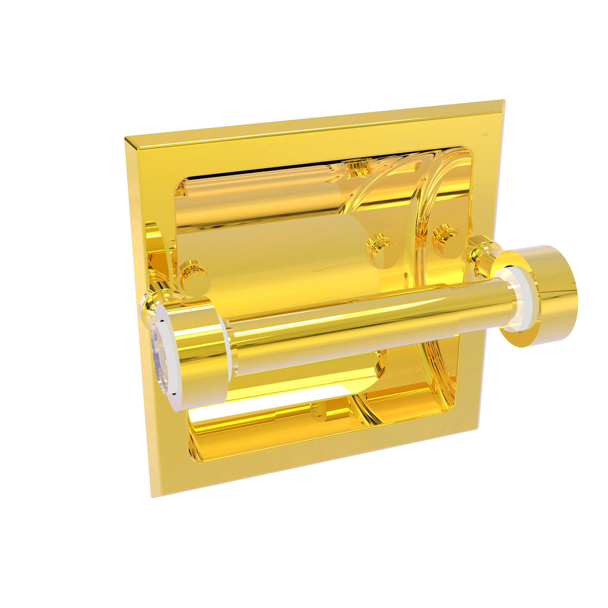 Recessed Toilet Paper Holder Polished Brass M27587