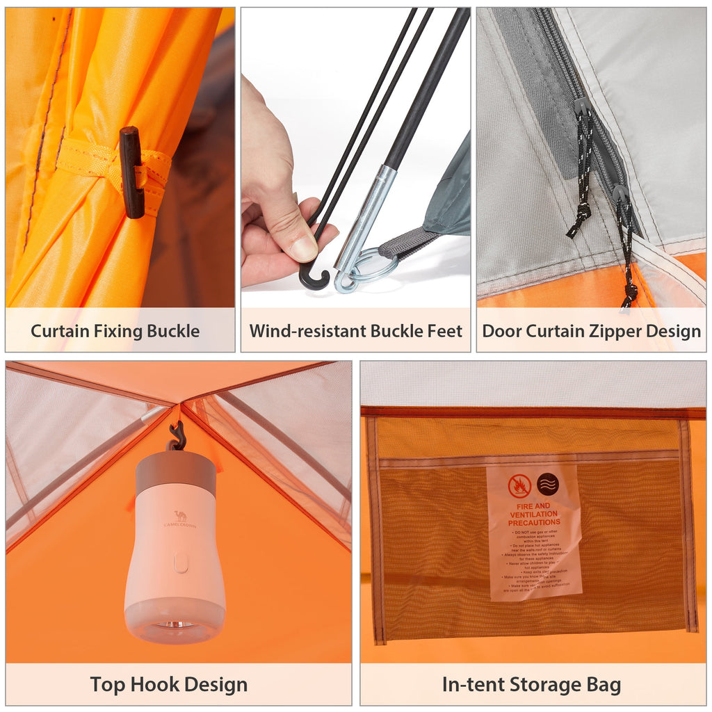 3-4 Person Waterproof Lightweight Dome Camping Tent with Carry Bag Z5302