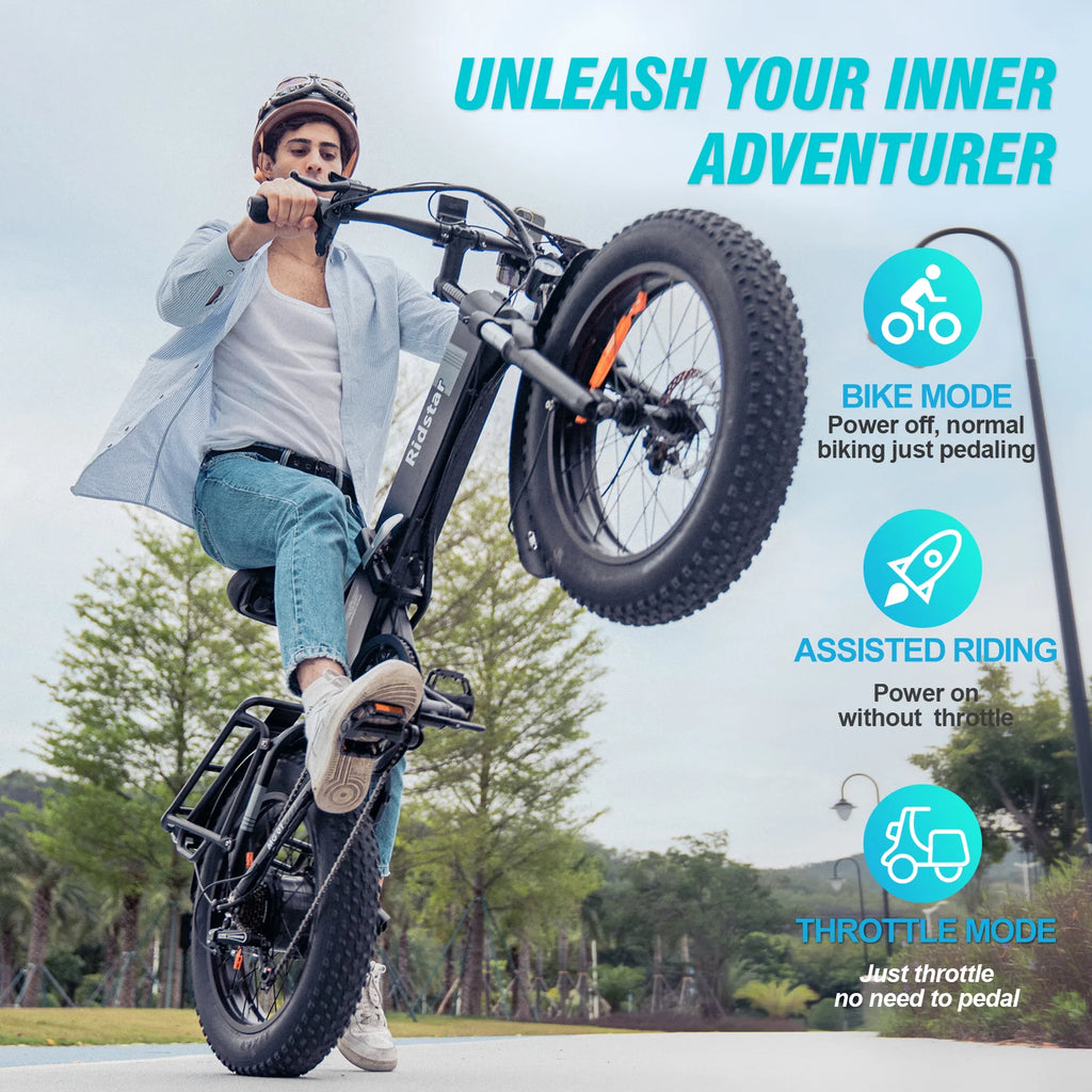 20 Fat Tire 750W 48V 14AH Foldable Electric Bike C14496