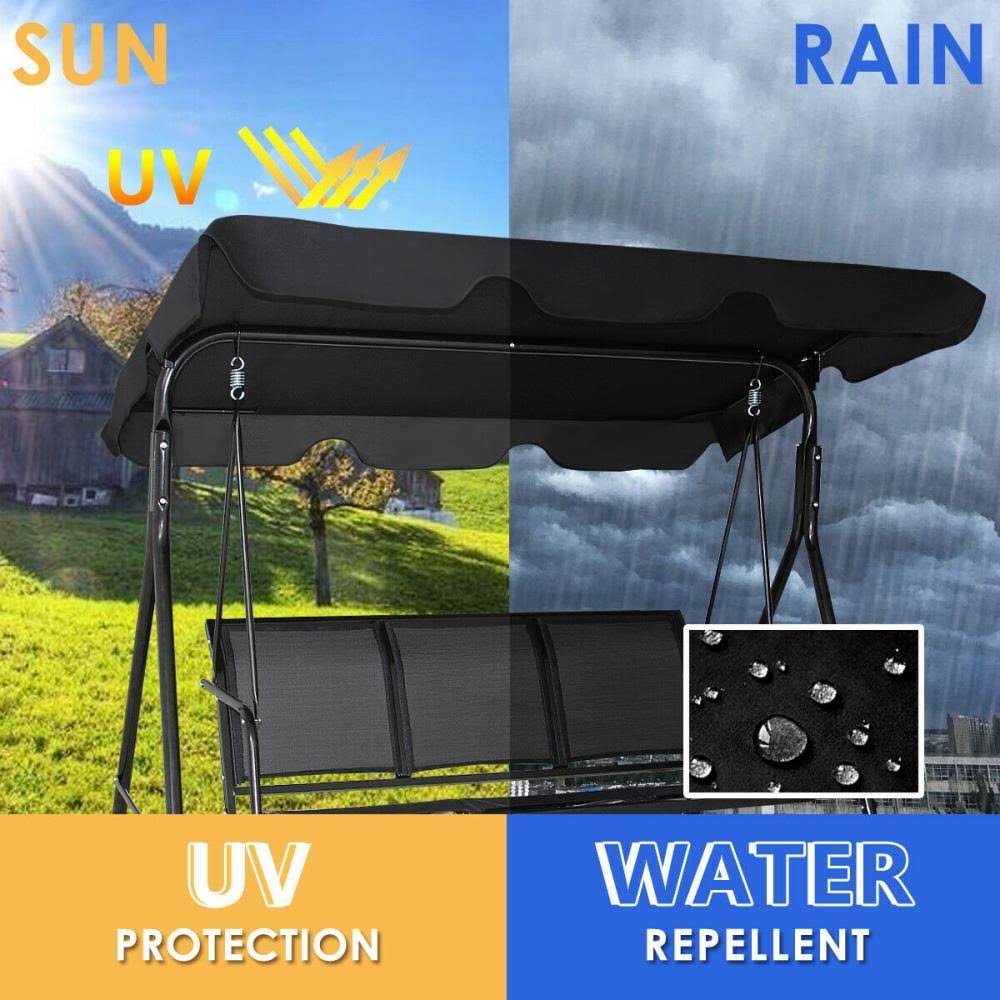 Black Metal Standing Patio Swing S24803