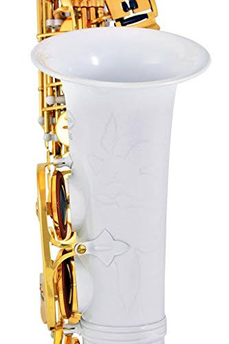 White-Gold Keys Alto Saxophone with Case M554721