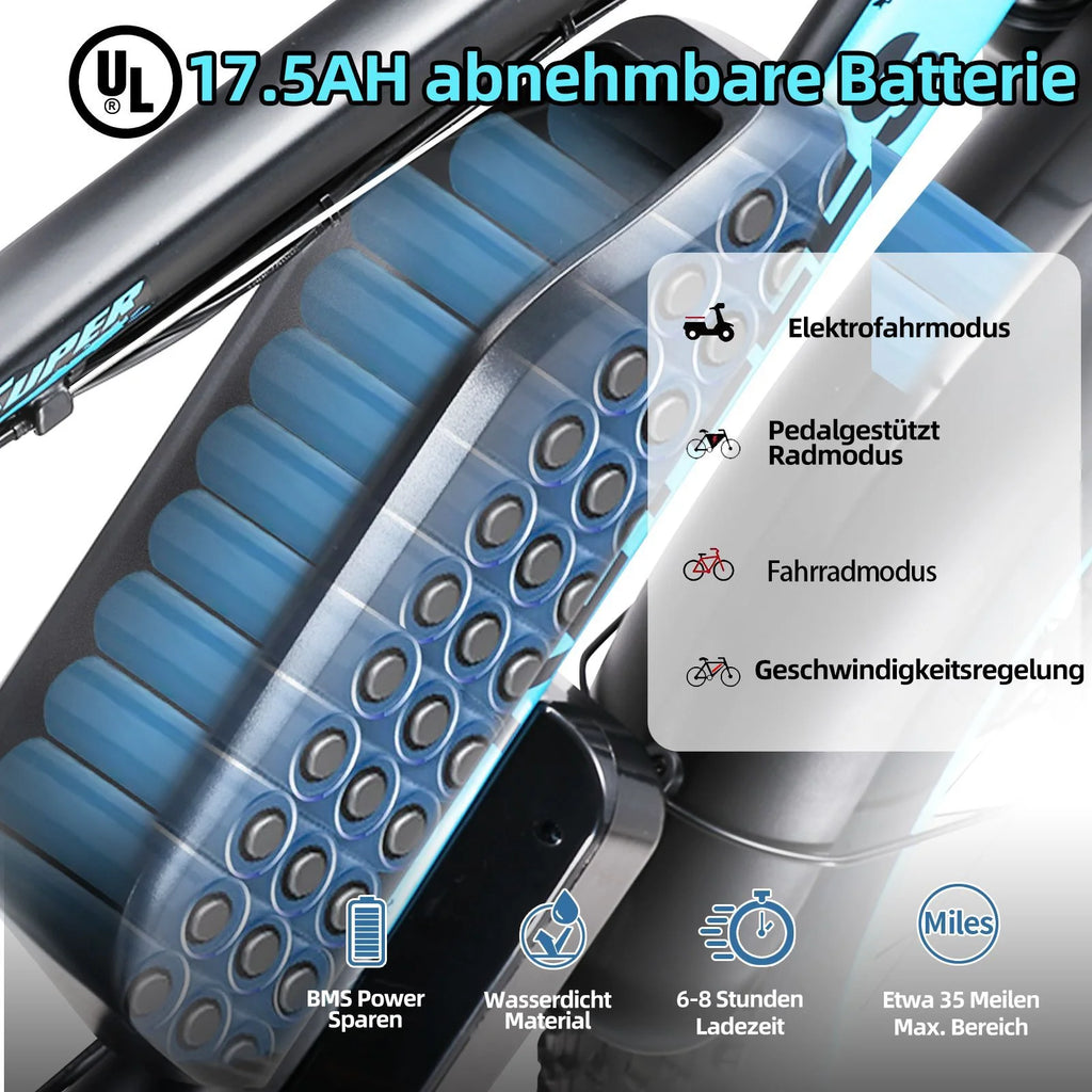 1000W 26 Fat Tire Electric Bike K401
