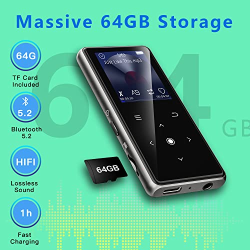 64GB Bluetooth MP3 Player with FM Radio A732857