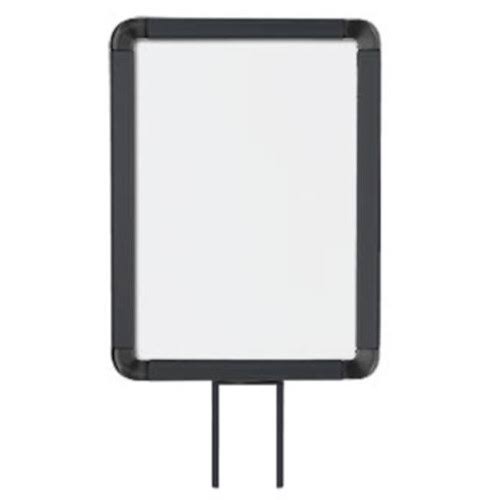 8.5 x 11 in. Matte Black Vertical Fixed Mount Sign Frame U6341