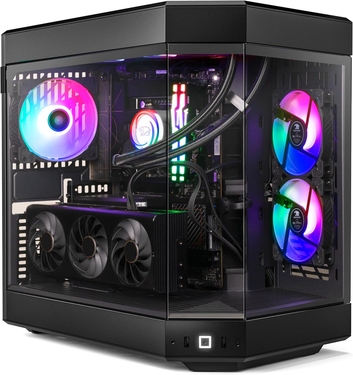 Black Gaming PC Desktop Intel Core i9 13900KF NVIDIA GeForce RTX 4070 12GB 32GB DDR5 1TB NVMe Windows 11 Home H13067